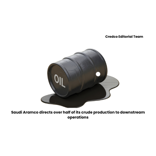 Saudi Aramco directs over half of its crude production to downstream operations