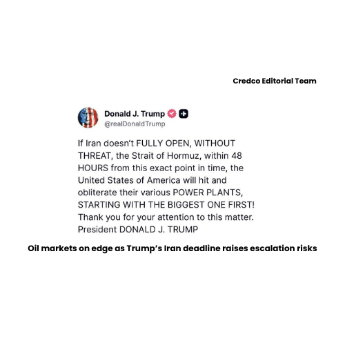 Oil markets on edge as Trump’s Iran deadline raises escalation risks