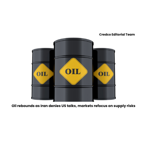 Oil rebounds as Iran denies US talks, markets refocus on supply risks