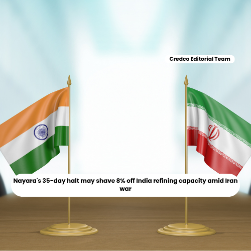 Nayara's 35-day halt may shave 8% off India refining capacity amid Iran war