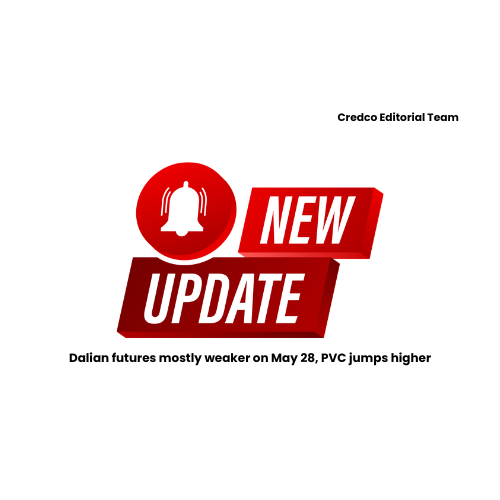Dalian futures mostly weaker on May 28, PVC jumps higher