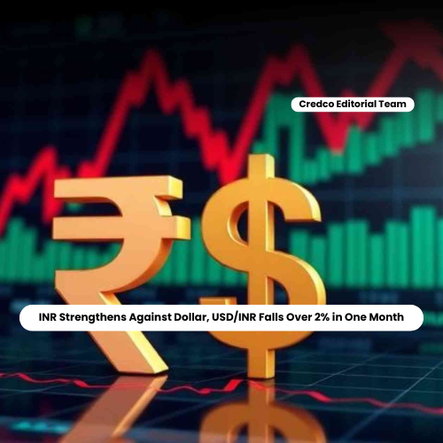 INR Strengthens Against Dollar, USD/INR Falls Over 2% in One Month
