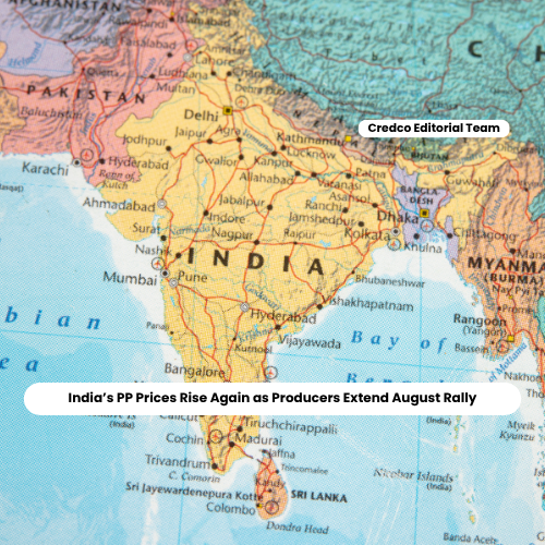 India’s PP Prices Rise Again as Producers Extend August Rally