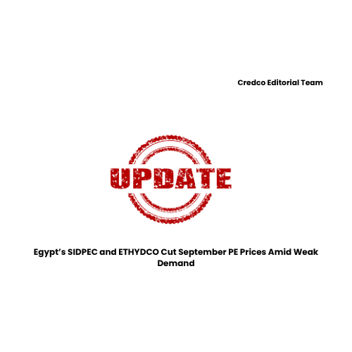 Egypt’s SIDPEC and ETHYDCO Cut September PE Prices Amid Weak Demand