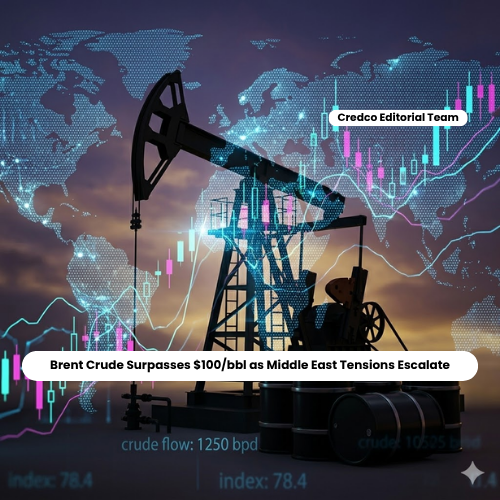 Brent Crude Surpasses $100/bbl as Middle East Tensions Escalate